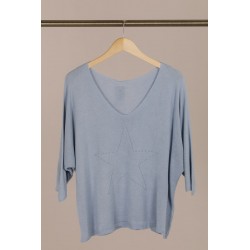 Pull Etoile Bleu jean