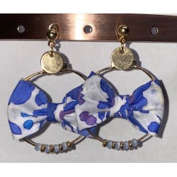 Boucles Liberty Bleu Violine