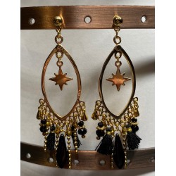 Boucles Amande Noir